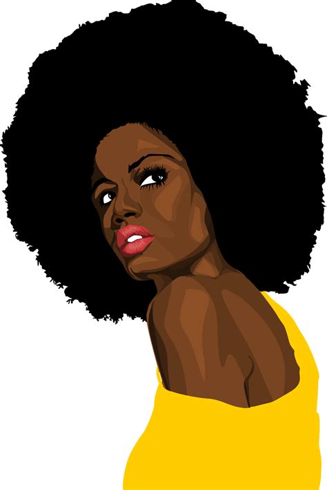 mulher negra desenho